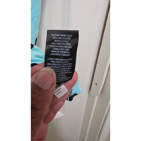 Disney Mickey Mouse Print Light Blue Pajama Top Women's Size L/G - Picture 7 of 7